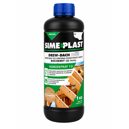 IMPREGNAT DO DREWNA KONSTRUKCYJNEGO SIME PLAST DREW-DACH PLUS – 1 KG (BEZBARWNY)